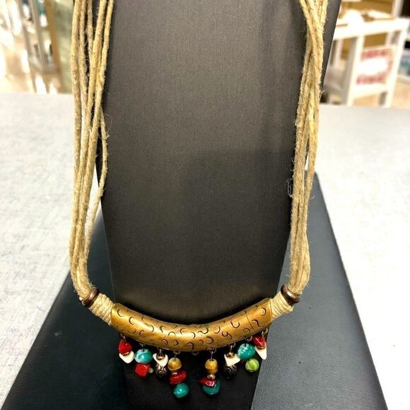 Chico’s Tribal Beaded Necklace   - Picture 1 of 3